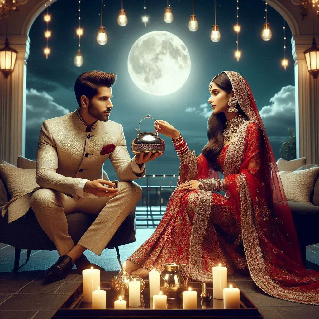 50+ Karwa Chauth Special Wallpapers & Wishes Images