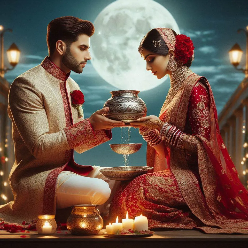 50+ Karwa Chauth Special Wallpapers & Wishes Images